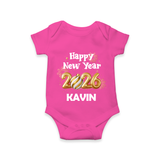 Happy New Year 2026 | Customized Romper for Kids - HOT PINK - New Born (Chest 14")