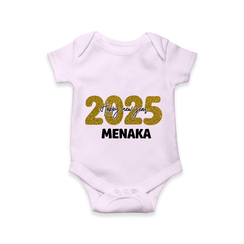 "Happy New Year 2025 - Special Memories With Our Customized Romper for Babies With Name" - LILAC - 0 - 3 Months Old (Chest 16")