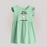 Happy New Year – Unicorn| Customized Baby Frock   - MINT GREEN - 0 - 3 Months Old (Chest 17")