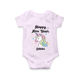 "Happy New Year 2025 - Happy Days With Our Customized Romper for Babies With Name" - LILAC - 0 - 3 Months Old (Chest 16")