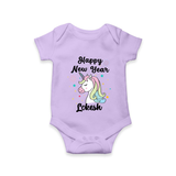 Happy New Year – Unicorn| Customized Romper for Kids - LILAC - New Born (Chest 14")