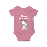 "Happy New Year 2025 - Happy Days With Our Customized Romper for Babies With Name" - ONION - 0 - 3 Months Old (Chest 16")