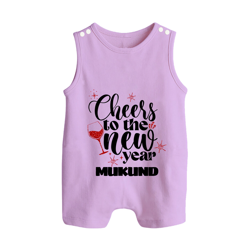 Cheers to the New Year | Personalised Romper Suit   - LILAC - 0 - 5 Months Old (Chest 18")
