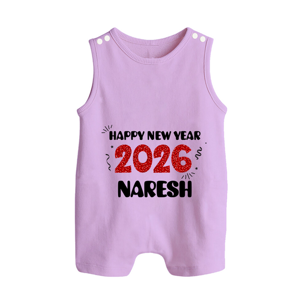 Happy New Year 2026 | Customized Romper Suit   - LILAC - 0 - 5 Months Old (Chest 18")