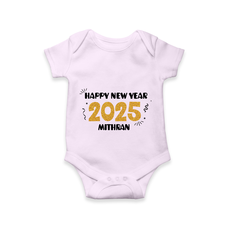 "Happy New Year 2025 - A Joyful Memory With Our Customized Romper for Babies With Name" - LILAC - 0 - 3 Months Old (Chest 16")