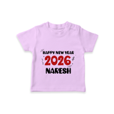 Happy New Year 2026 | Customized T-Shirt for Kids - LILAC - 0-5 Months Old (Chest 17")