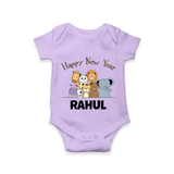 Happy New Year – Jungle Animals| Customized Romper for Kids - LILAC - New Born (Chest 14")