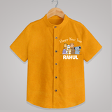 Happy New Year – Jungle Animals| Customized Shirt for Kids - CHROME YELLOW - 0 - 6 Months Old (Chest 23")