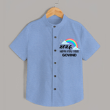 Happy New Year 2026 – Rainbow Cloud | Customized Shirt for Kids - SKY BLUE - 0 - 6 Months Old (Chest 23")