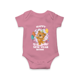 "Happy New Year 2025 - Everlasting Memories With Our Customized Romper for Babies With Name" - ONION - 0 - 3 Months Old (Chest 16")