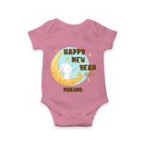 "Happy New Year 2025 - Celebrating Happiness With Our Customized Romper for Babies With Name" - ONION - 0 - 3 Months Old (Chest 16")