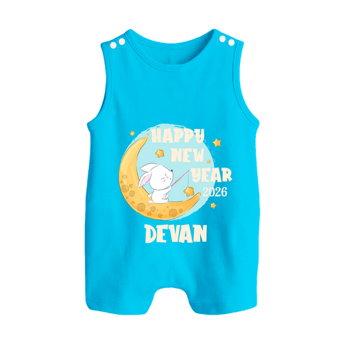 Happy New Year 2026 – Moon & Bunny | Personalised Romper Suit