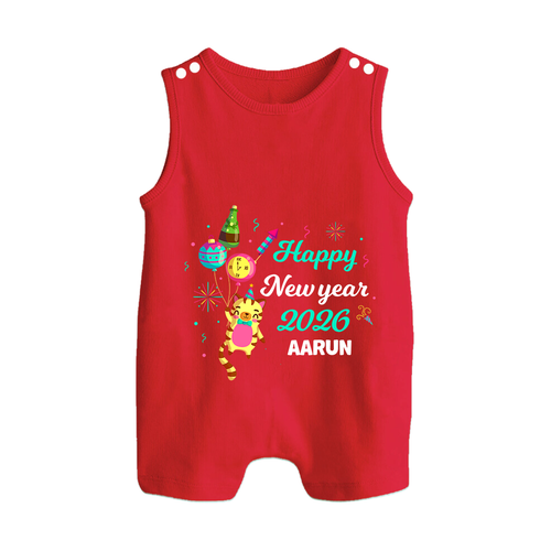Happy New Year 2026 – Party Tiger | Customized Romper Suit