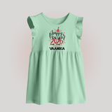 Happy New Year 2026 – Gold Party | Personalised Baby Frock   - MINT GREEN - 0 - 3 Months Old (Chest 17")