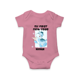 "My First New Year 2025 - First Happy Moment With Our Customized Romper for Babies With Name" - ONION - 0 - 3 Months Old (Chest 16")