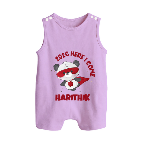 2026 HERE I COME – SUPER PANDA | Personalised Romper Suit