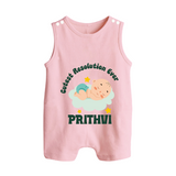 Cutest Resolution Ever Baby Cloud | Personalised Romper Suit   - BABY PINK - 0 - 5 Months Old (Chest 18")