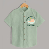 Cutest Resolution Ever Baby Cloud | Personalised Shirt for Kids - MINT GREEN - 0 - 6 Months Old (Chest 23")
