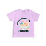 Cutest Resolution Ever Baby Cloud | Personalised T-Shirt for Kids - LILAC - 0-5 Months Old (Chest 17")