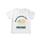 Cutest Resolution Ever Baby Cloud | Personalised T-Shirt for Kids - WHITE - 0-5 Months Old (Chest 17")