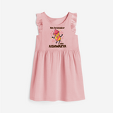 Mini Firecracker of 2026| Customized Frock for Girls - BABY PINK - 1 - 2 Years Old (Chest 22" , Full Length 22")