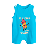 Mini Firecracker of 2026| Customized Romper Suit   - SKY BLUE - 0 - 5 Months Old (Chest 18")