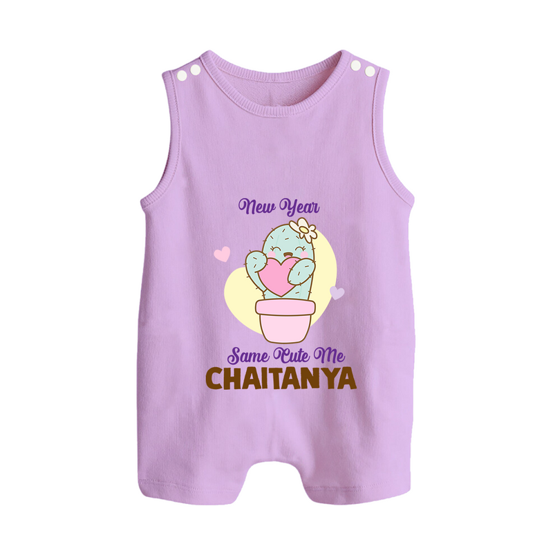 Same Cute Me Cactus | Personalised Romper Suit   - LILAC - 0 - 5 Months Old (Chest 18")