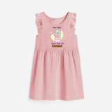 Same Cute Me Cactus | Personalised Frock for Girls - BABY PINK - 1 - 2 Years Old (Chest 22" , Full Length 22")