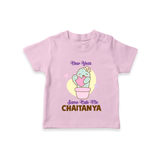 Same Cute Me Cactus | Personalised T-Shirt for Kids - BABY PINK - 0-5 Months Old (Chest 17")