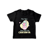 Same Cute Me Cactus | Personalised T-Shirt for Kids - BLACK - 0-5 Months Old (Chest 17")