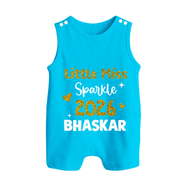 Little Miss Sparkle 2026 | Personalised Romper Suit   - SKY BLUE - 0 - 5 Months Old (Chest 18")
