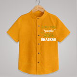 Little Miss Sparkle 2026 | Personalised Shirt for Kids - CHROME YELLOW - 0 - 6 Months Old (Chest 23")