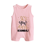 365 New Days – Minimal Gold Theme| Customized Romper Suit   - BABY PINK - 0 - 5 Months Old (Chest 18")