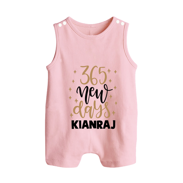 365 New Days – Minimal Gold Theme| Customized Romper Suit   - BABY PINK - 0 - 5 Months Old (Chest 18")