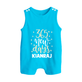 365 New Days – Minimal Gold Theme| Customized Romper Suit   - SKY BLUE - 0 - 5 Months Old (Chest 18")