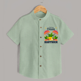 My First Onam Shirt | Personalized Baby Shirt for Your Little One's First Onam - MINT GREEN - 0 - 6 Months Old (Chest 23")