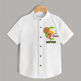 My 1st Onam Shirt | Custom Baby Shirt to Celebrate Your Baby's First Onam - WHITE - 0 - 6 Months Old (Chest 23")