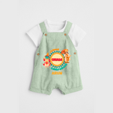 Joyous Onam Celebrations - Customised Dungaree for kids - MINT GREEN - 0 - 5 Months Old (Chest 18")