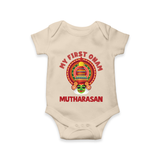 My First Onam Kathakali Heritage Romper - IVORY - New Born (Chest 14")