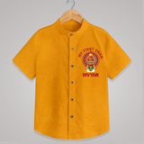 My First Onam Special Edition Shirt | Personalized Baby Shirt for Onam Festival - CHROME YELLOW - 0 - 6 Months Old (Chest 23")