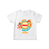 Joyous Onam Celebrations - Customised T-Shirt for kids - WHITE - 0-5Month Old (Chest 17")