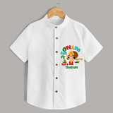 Onam Fun Starts - Customised Shirt for kids - WHITE - 0 - 6 Months Old (Chest 23")