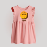 My First Onam Kerala Snake Boat Baby Frock - BABY PINK - 0 - 3 Months Old (Chest 17")