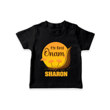 My 1st Onam Celebration T-Shirt | Custom Baby T-Shirt for First Onam - BLACK - 0-5 Months Old (Chest 17")