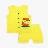 Onam Sadhya Is Here - Customised Jabla for kids - YELLOW - 0-3 Month Old (Chest 9.8")