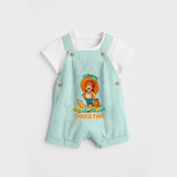 Onam Ashamsakal - Customised Dungaree for kids - ARCTIC BLUE - 0 - 5 Months Old (Chest 18")