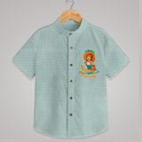 Onam Ashamsakal - Customised Shirt for kids - ARCTIC BLUE - 0 - 6 Months Old (Chest 23")