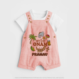 My First Onam Kerala Festival Icons Dungaree - PEACH - 0 - 5 Months Old (Chest 18")