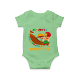 Onam Ashamsakal - Customised Cute Onesies for kids - GREEN - 0-3Month Old (Chest 16")