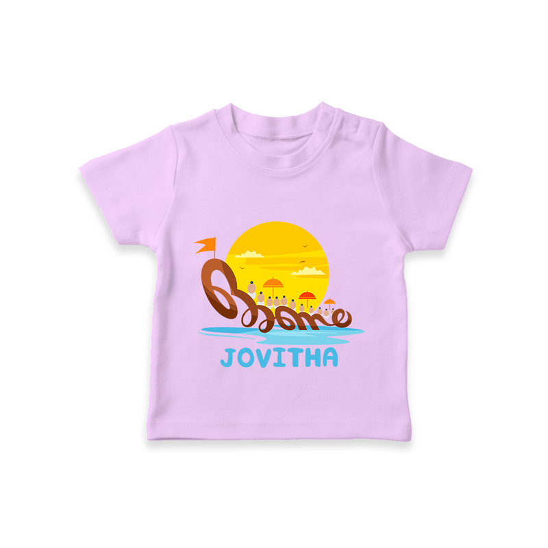 Onam - Customised T-Shirt for kids - LILAC - 0-5Month Old (Chest 17")